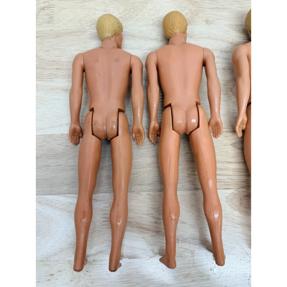 Ken Doll Lot 4 Naked Mattel 1980s Malibu Beach 1968 Body 1983 1988 Heads #14